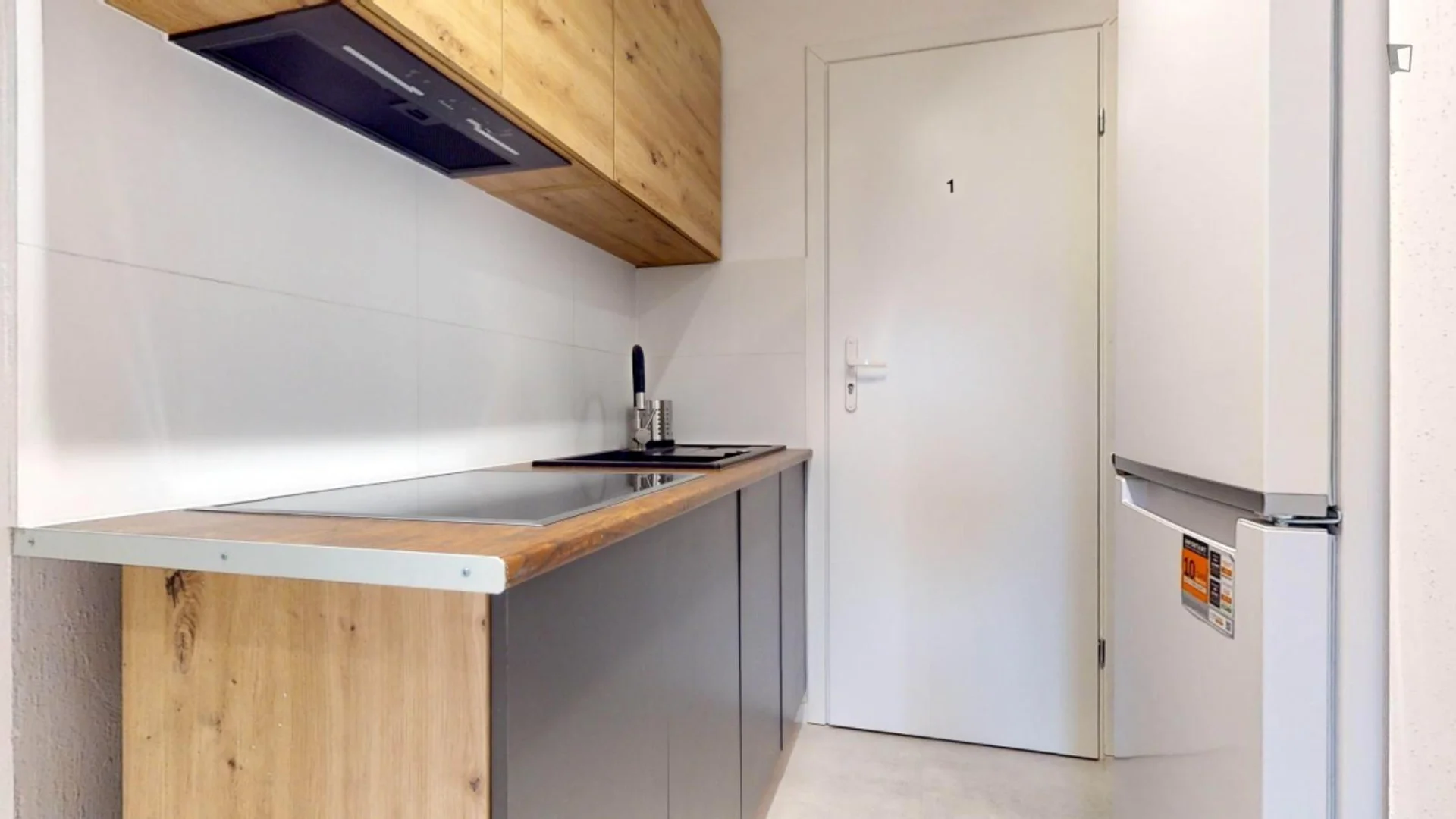 'de öğrenci dairesinde, tamamen mobilyalı kiralık oda