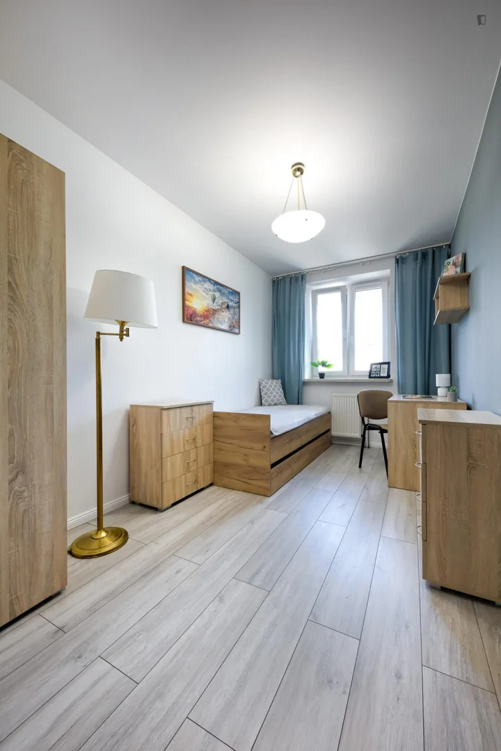 'de öğrenci dairesinde, tamamen mobilyalı kiralık oda