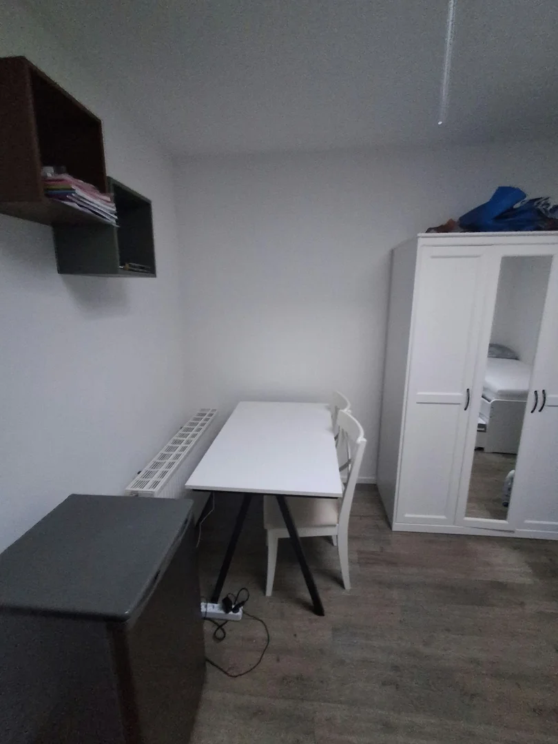 Camera per studenti in  con area studio e servizi in comune