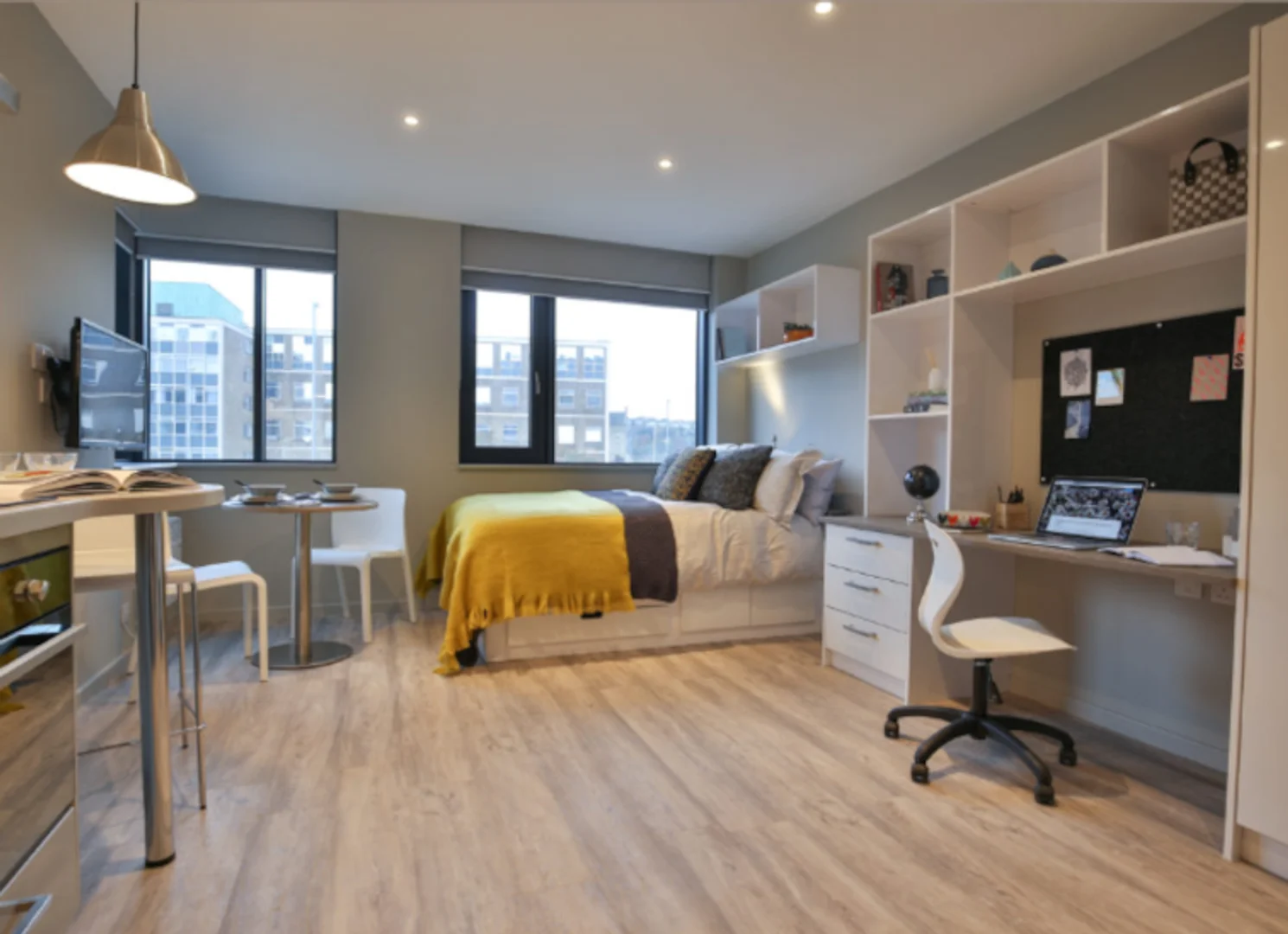 Compact studio apartment ideal for students in