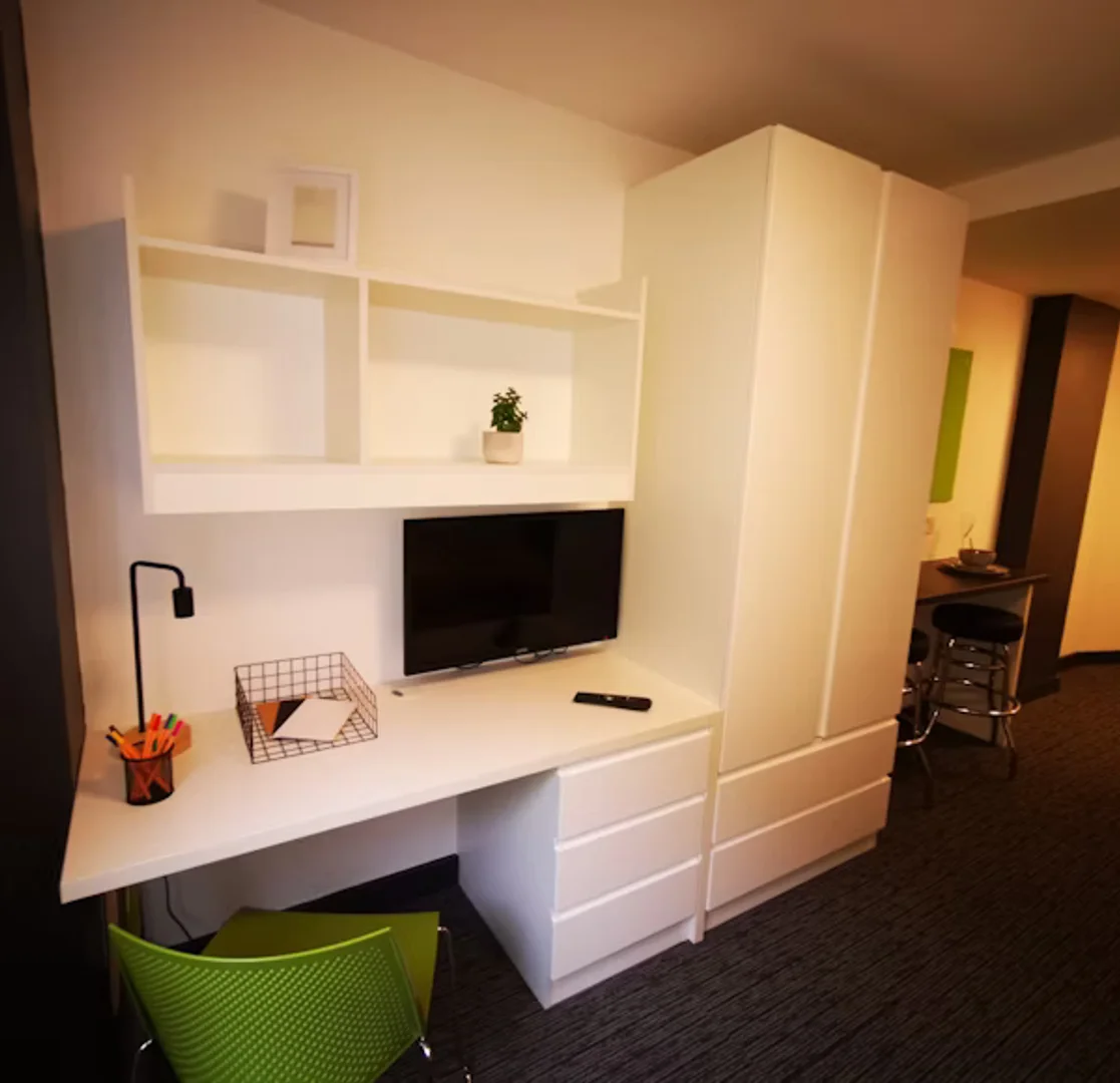 Estudio para estudiantes con excelentes conexiones de transporte en 