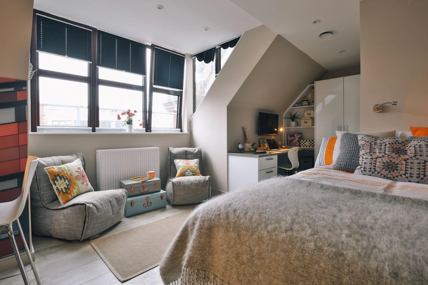 Apartamento estúdio totalmente equipado para estudantes em