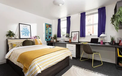 Stanza privata in residence in Liberty Living Plc, 29 Berry St, Manchester M1 2AR, United Kingdom, immagine 4 di 13