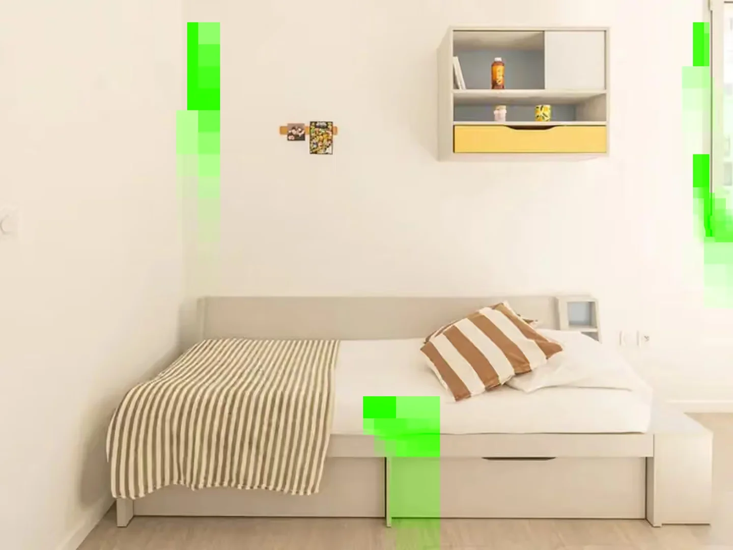 Habitación estudiantil funcional perfecta para estudiar en 