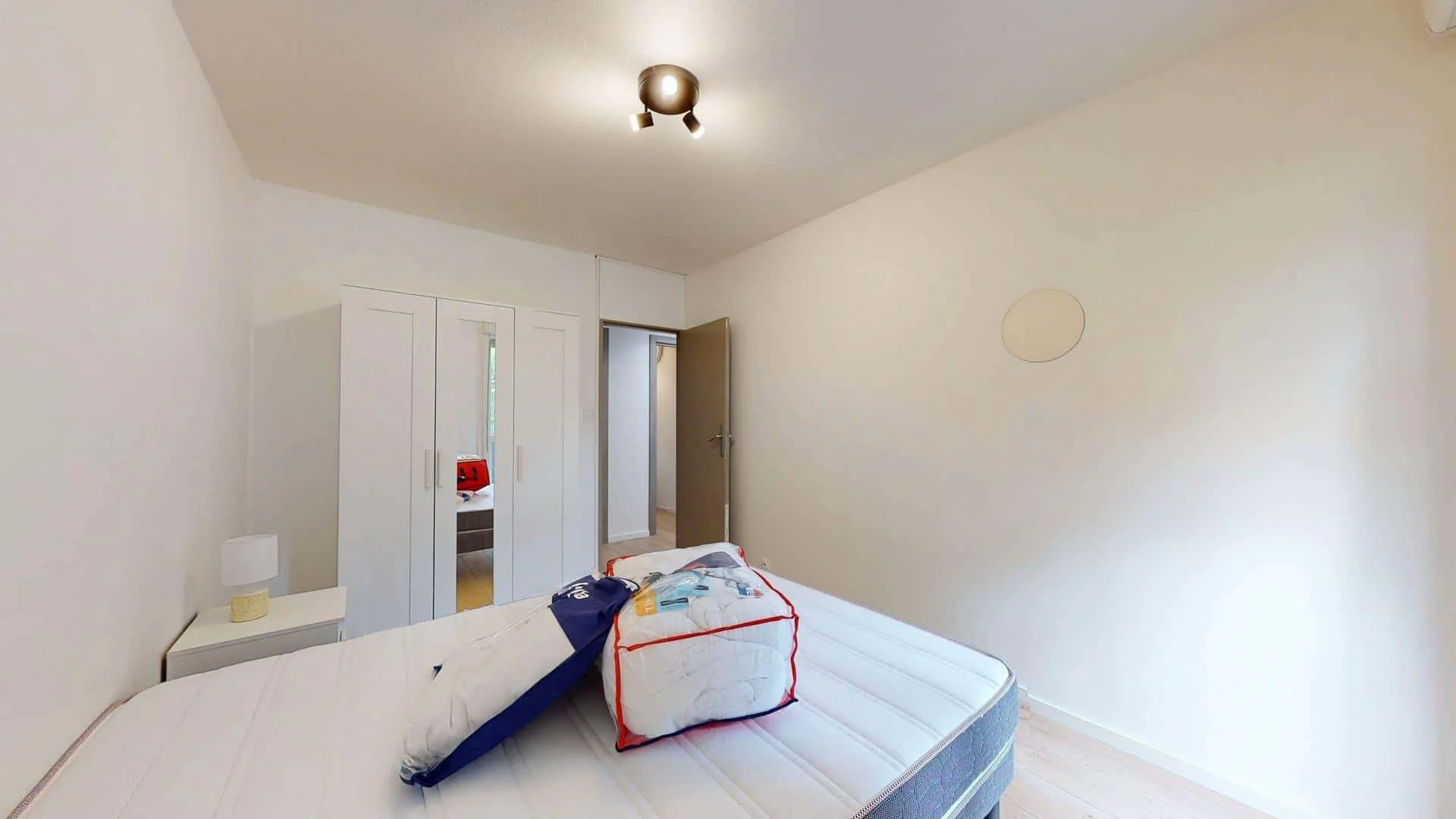 Affordable room for students with ample lighting in