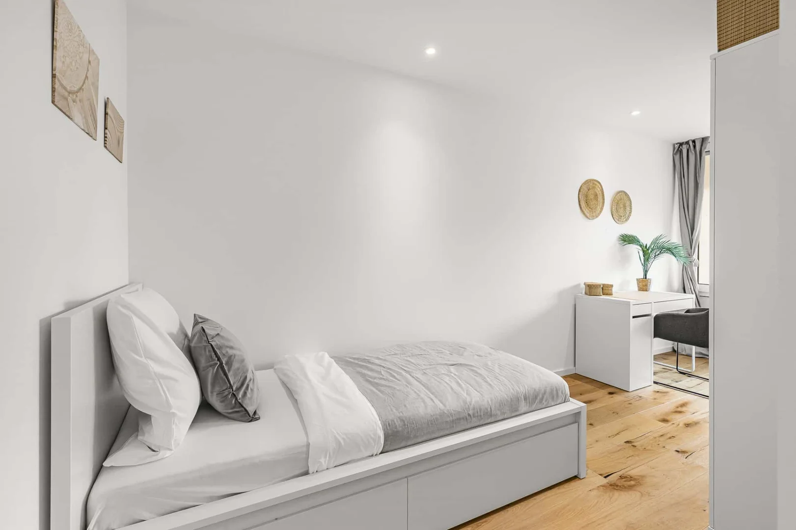 Affordable room for students with ample lighting in 