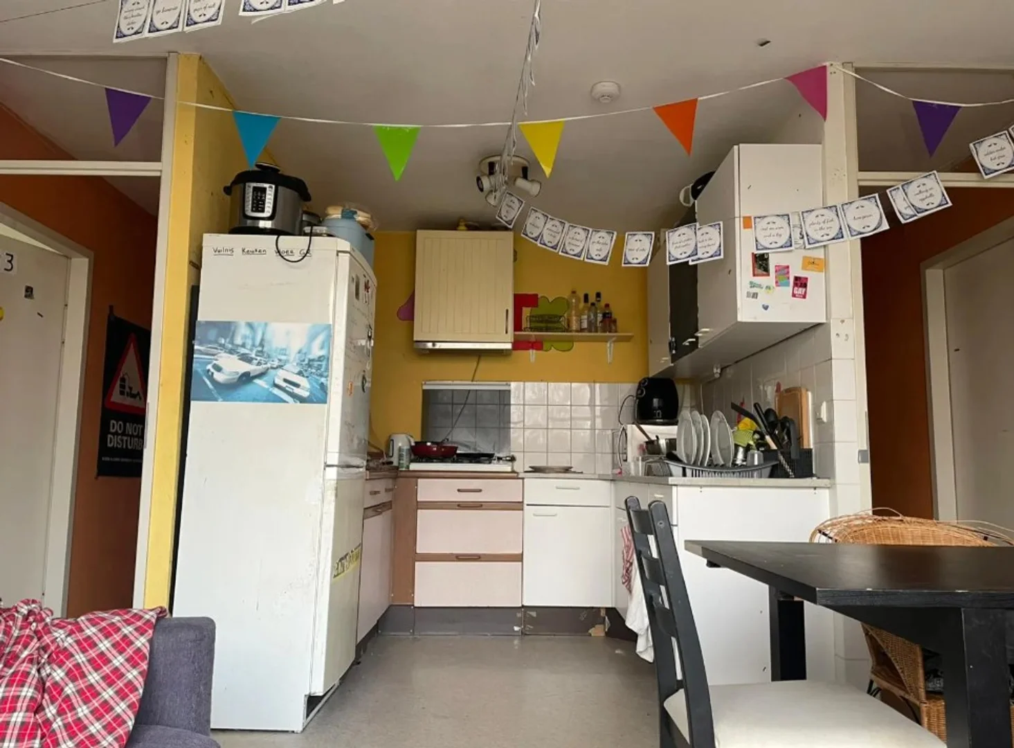 Habitación asequible para estudiantes con buena iluminación en 