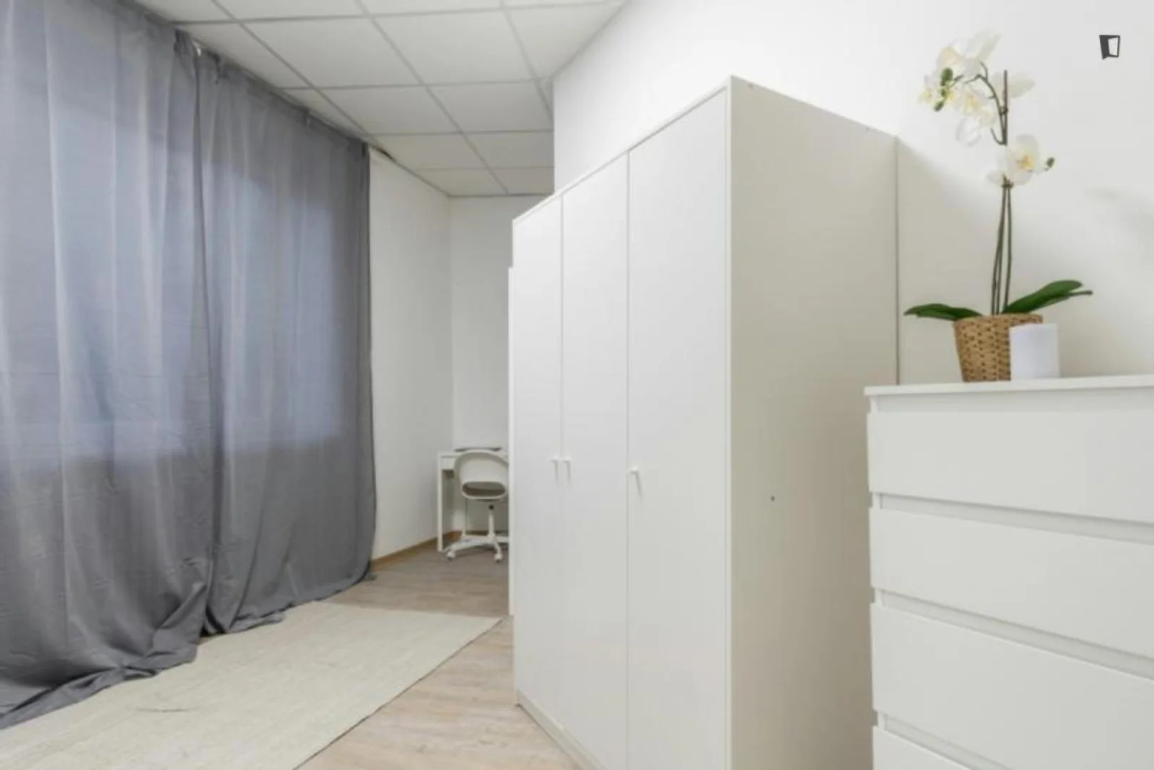 'de modern olanaklara sahip öğrenci dostu oda