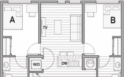 Appartamento intero in residence in 1396 N High Street, Columbus, OH 43201, immagine 1 di 25