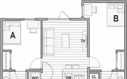 Appartamento intero in residence in 1396 N High Street, Columbus, OH 43201, immagine 2 di 25