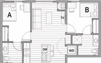 Appartamento intero in residence in 1396 N High Street, Columbus, OH 43201, immagine 3 di 25