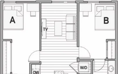 Appartamento intero in residence in 1396 N High Street, Columbus, OH 43201, immagine 5 di 25
