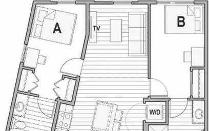 Appartamento intero in residence in 1396 N High Street, Columbus, OH 43201, immagine 6 di 25