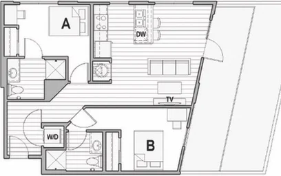 Appartamento intero in residence in 1396 N High Street, Columbus, OH 43201, immagine 10 di 25