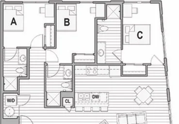 Appartamento intero in residence in 1396 N High Street, Columbus, OH 43201, immagine 2 di 19