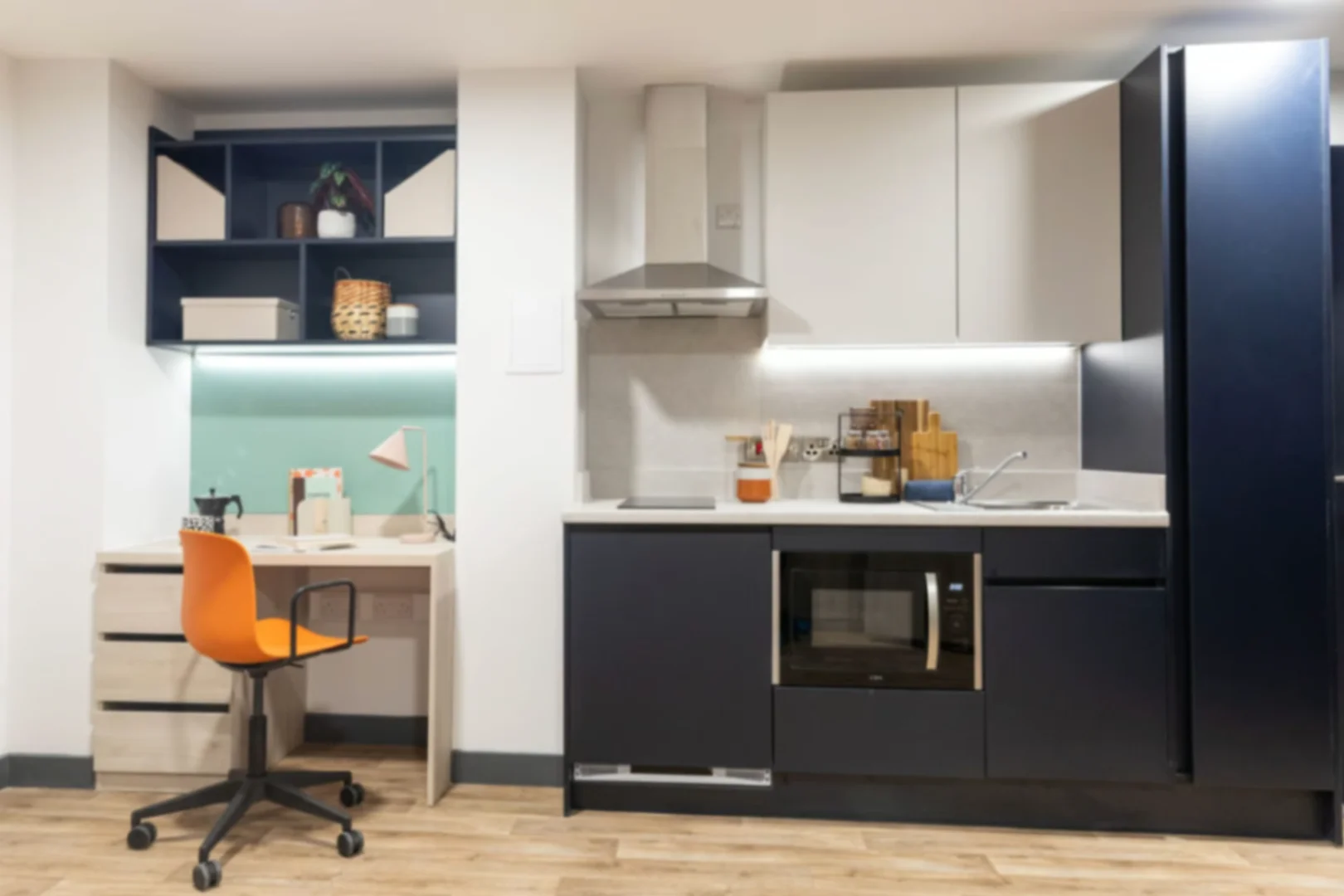 Modern student studio with complete amenities in 