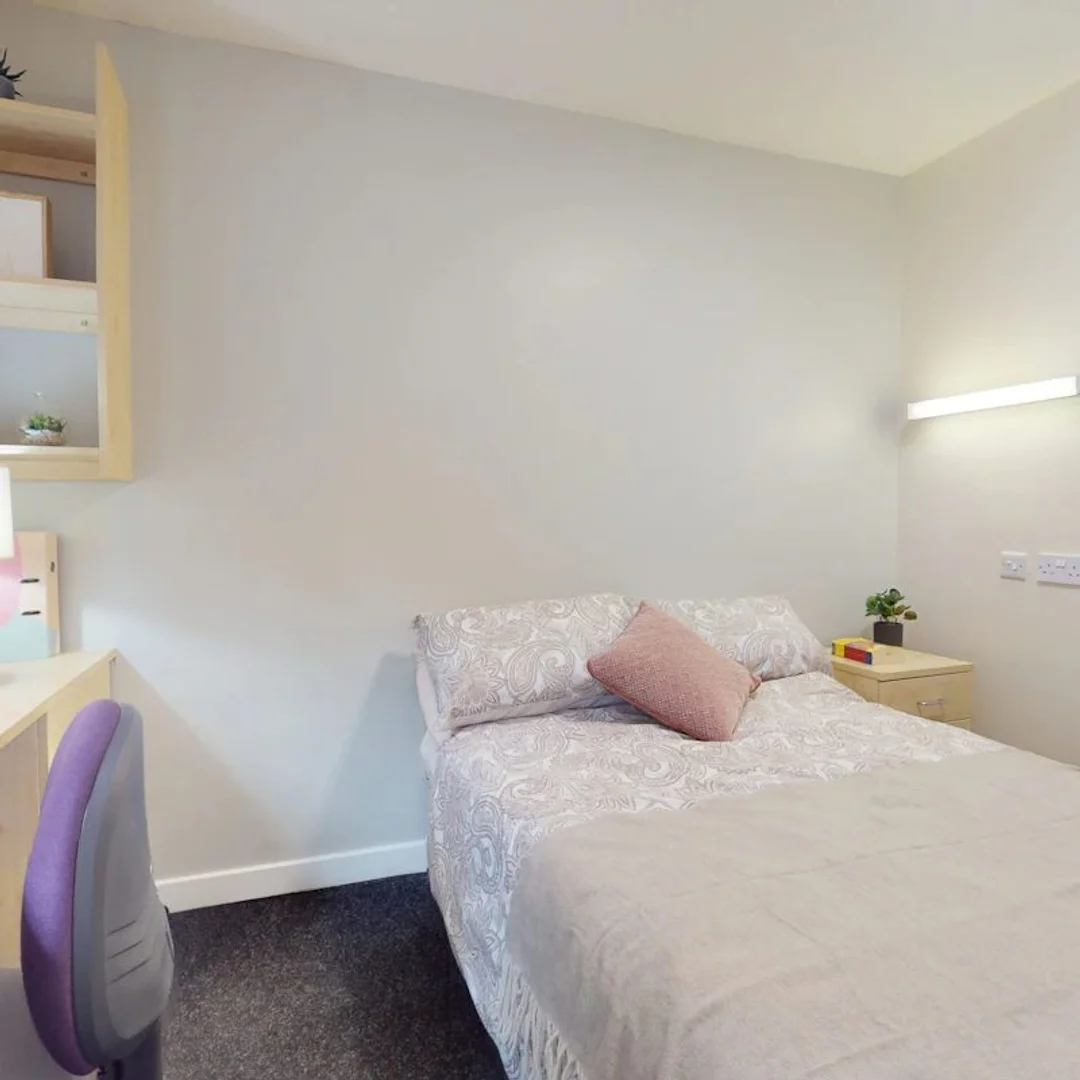 Chambre abordable pour les étudiants avec un bon éclairage dans 