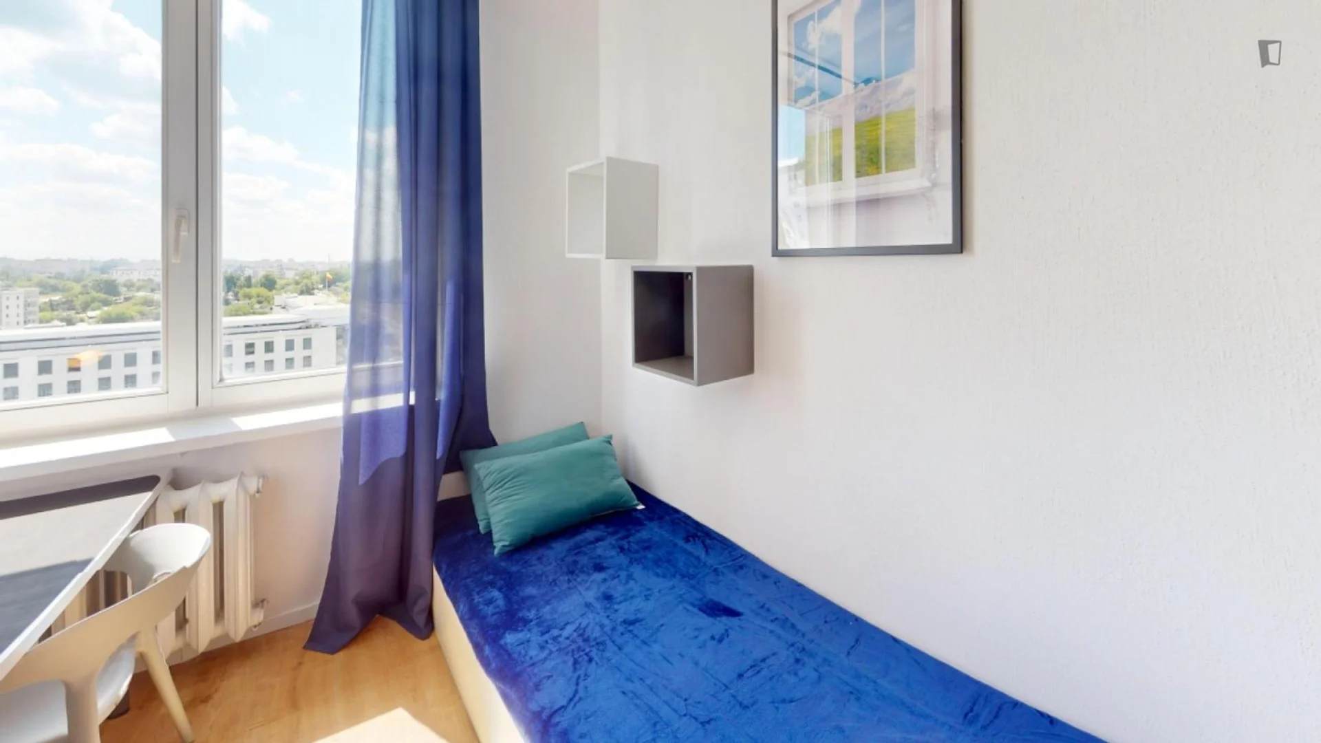 Chambre d'étudiant confortable et spacieuse dans 