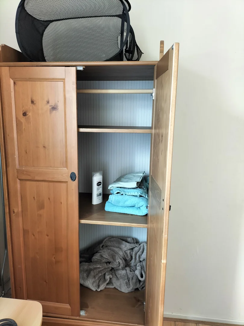 'de modern olanaklara sahip öğrenci dostu oda