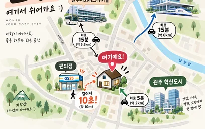 Kawalerka 20 Bongdaegil, Wonju, Gangwon State, obraz 10 15
