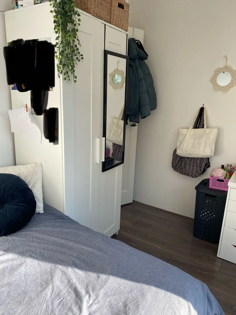 Student room in  with study area and shared facilities