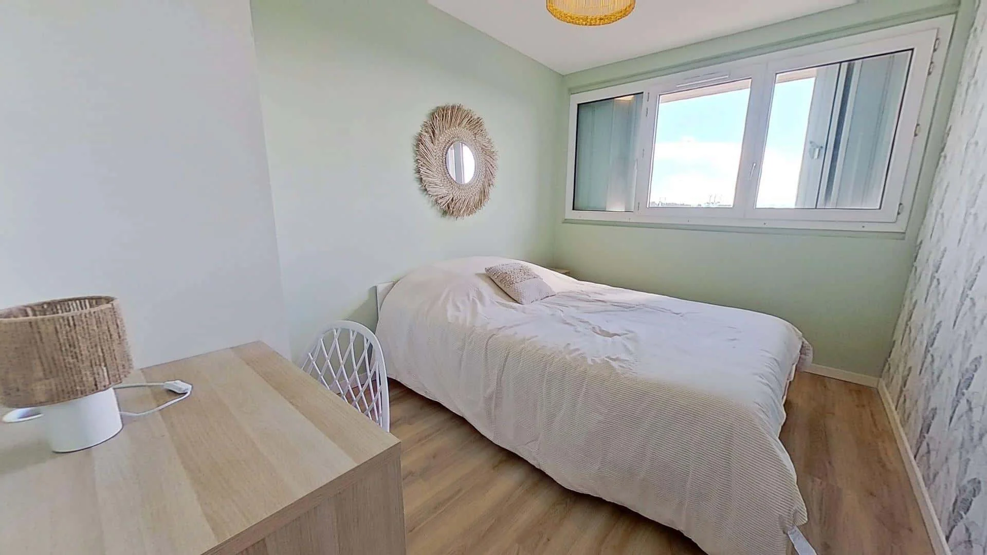 Chambre d'étudiant confortable et spacieuse dans 