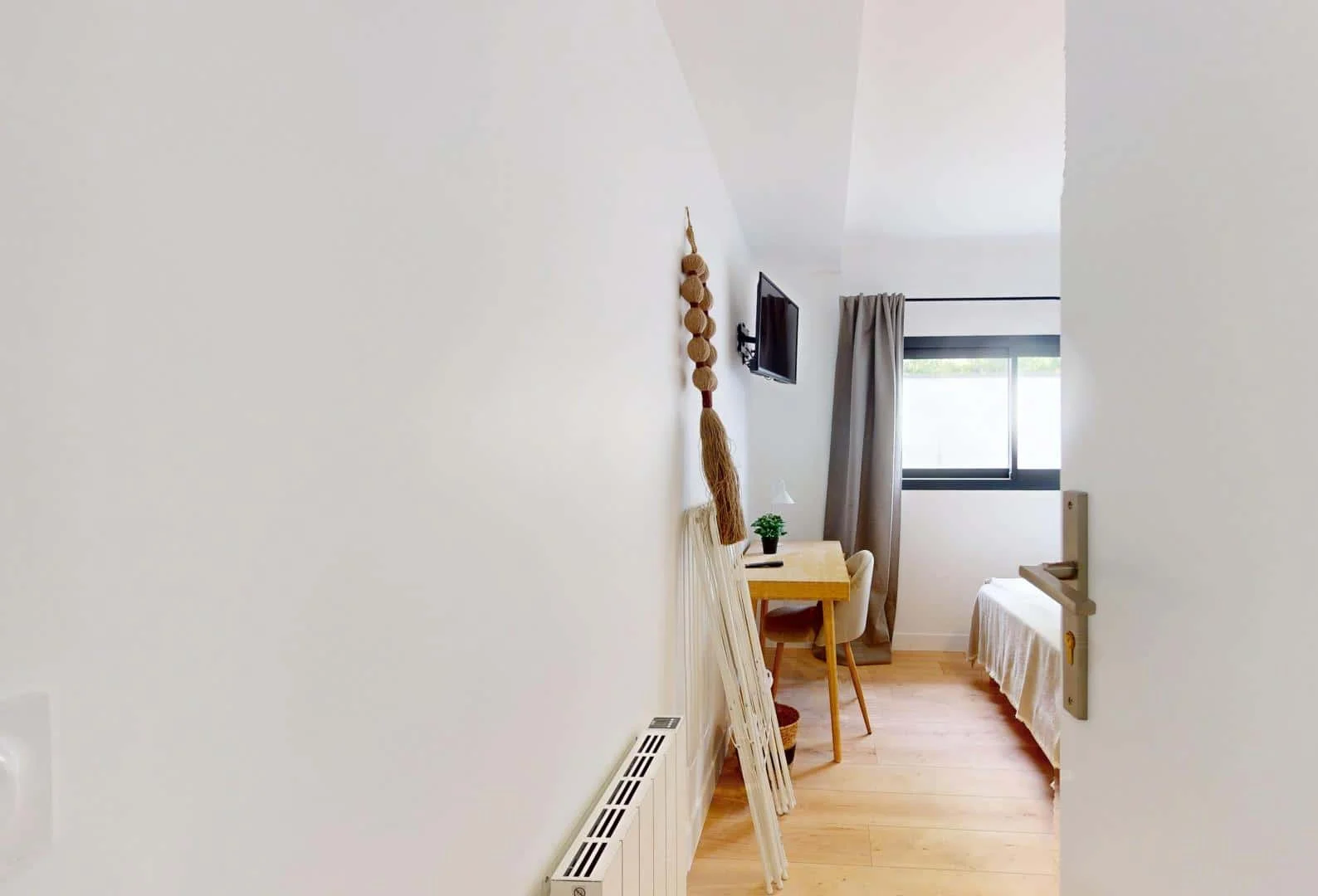Student room in  with study area and shared facilities