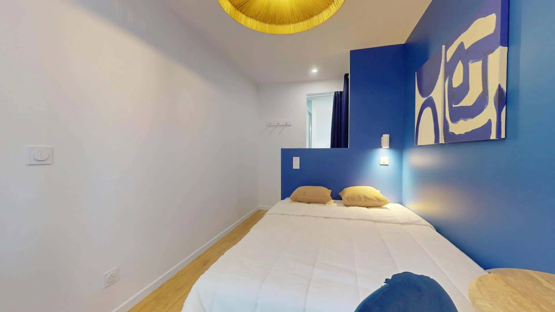 Habitación asequible para estudiantes con buena iluminación en 