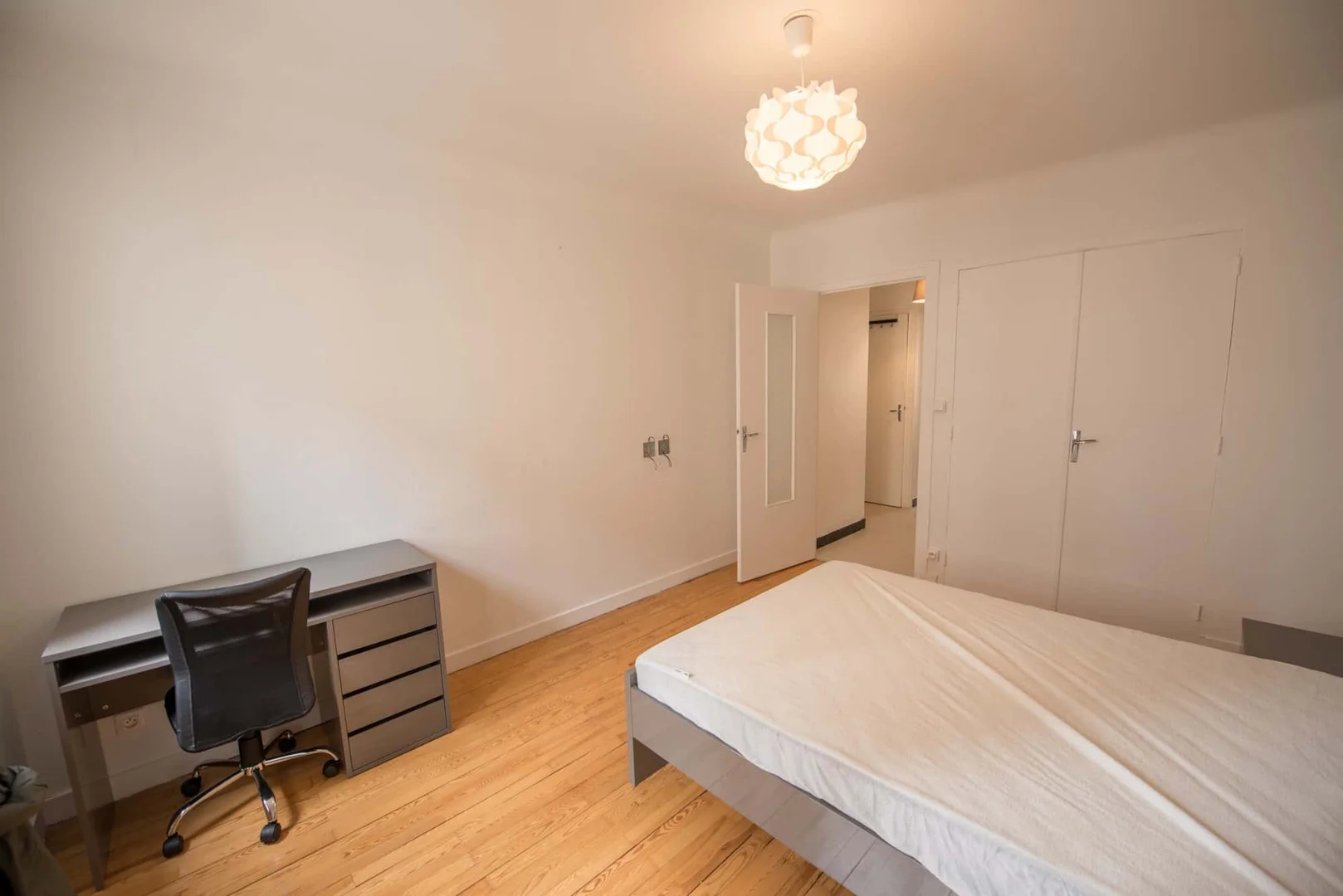 Student room in  with study area and shared facilities