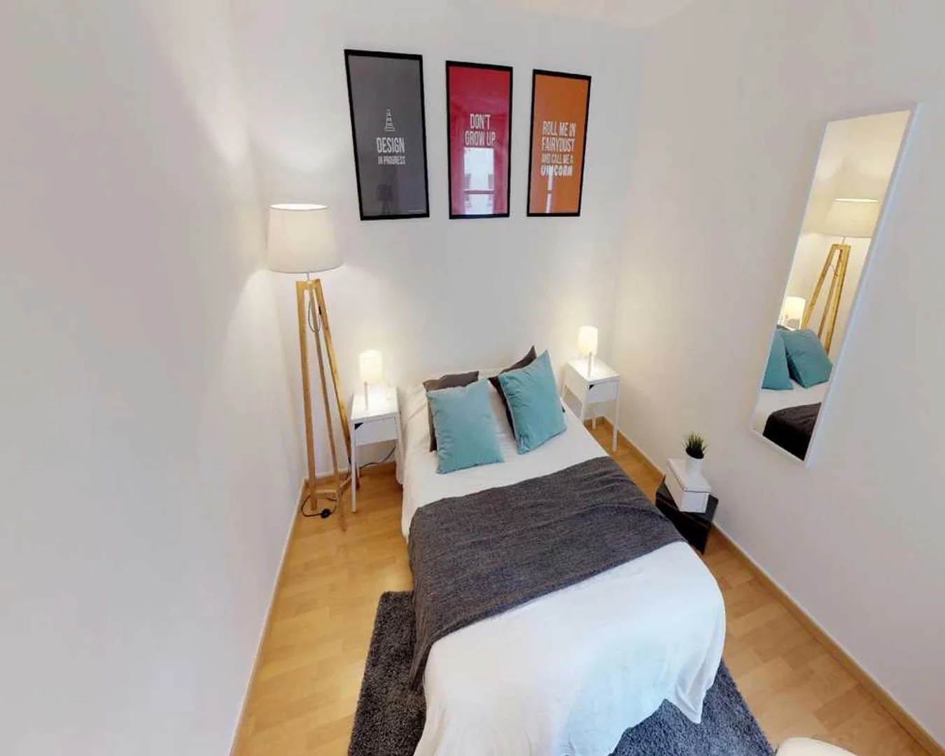 Quarto amigo do estudante em  com comodidades modernas