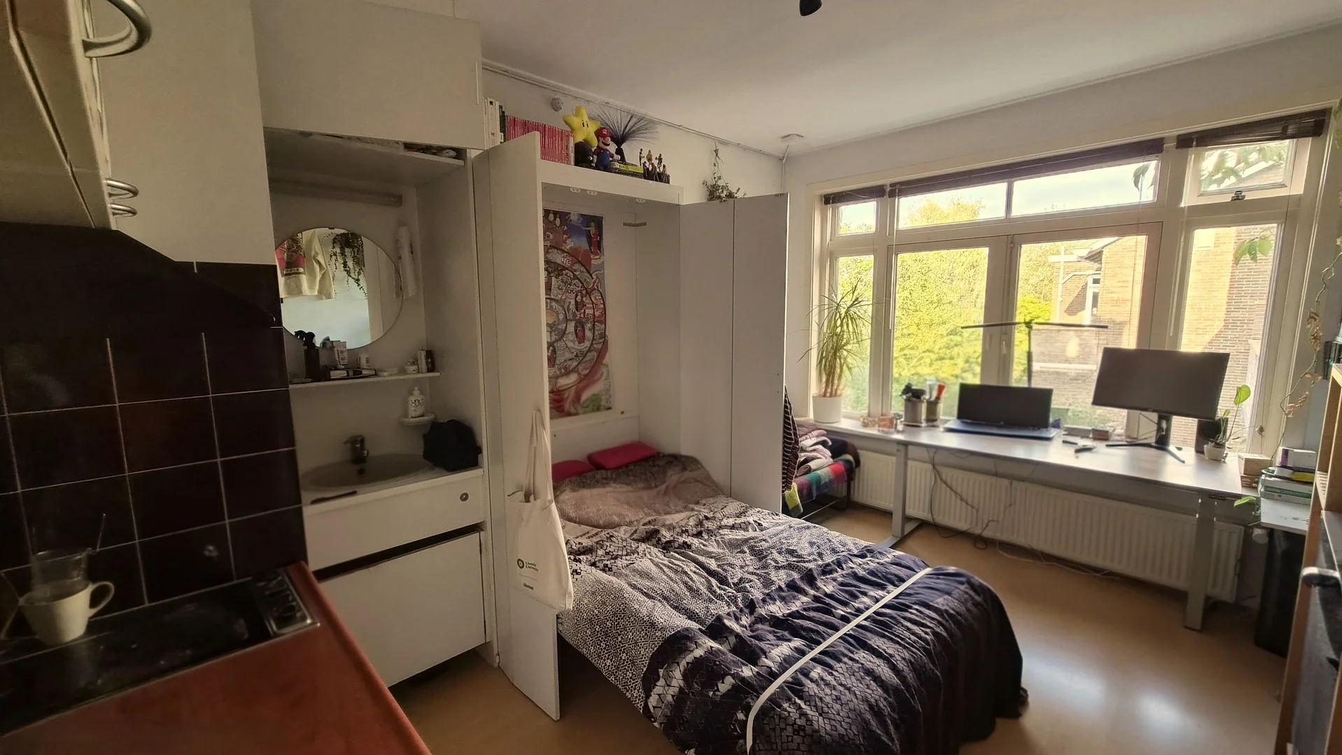 Bezahlbares Zimmer für Studenten mit ausreichender Beleuchtung in 