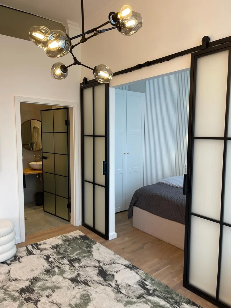 Student room in  with study area and shared facilities