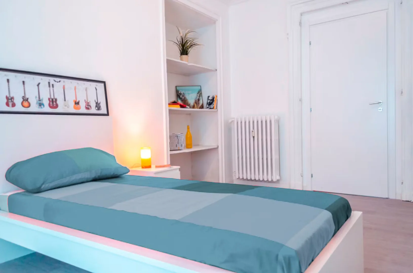 Student room in  with study area and shared facilities