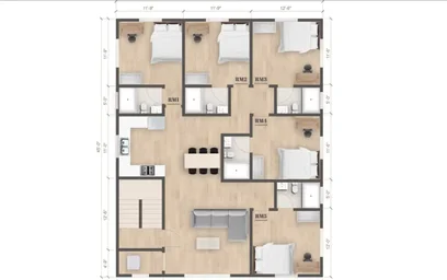 Bright private room in {area}