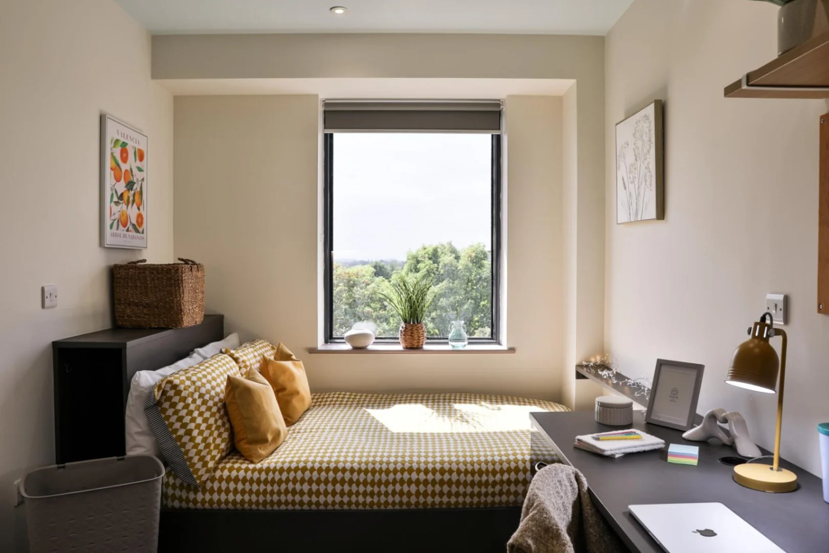 Affordable studio apartment with essential features in 