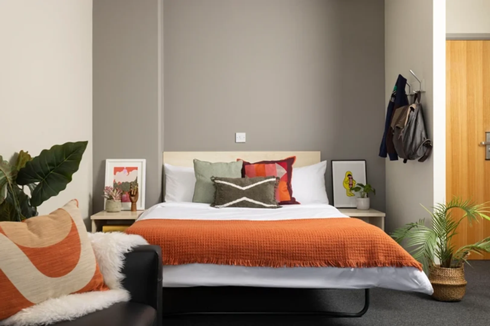 Modern student studio with complete amenities in