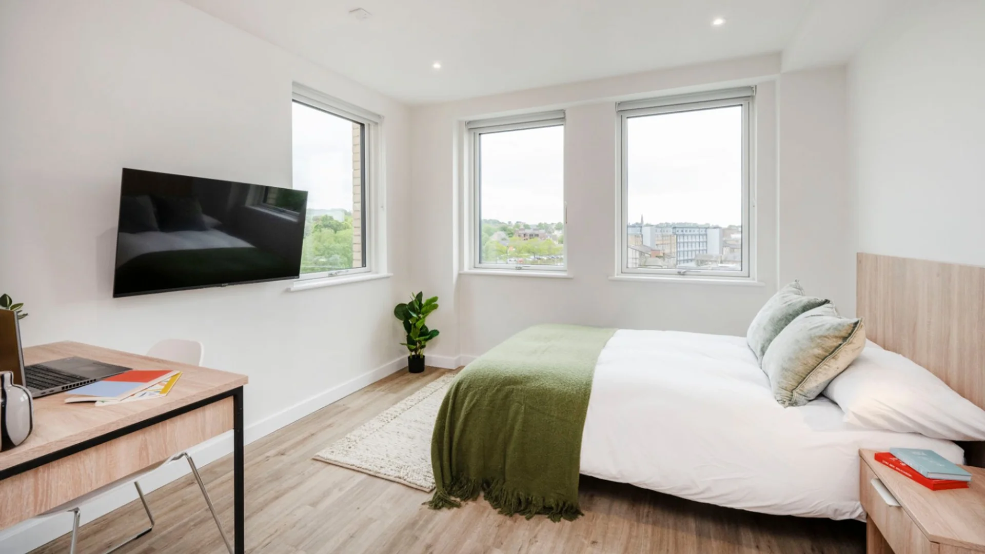 Niedrogi apartament typu studio z niezbędnymi funkcjami w 