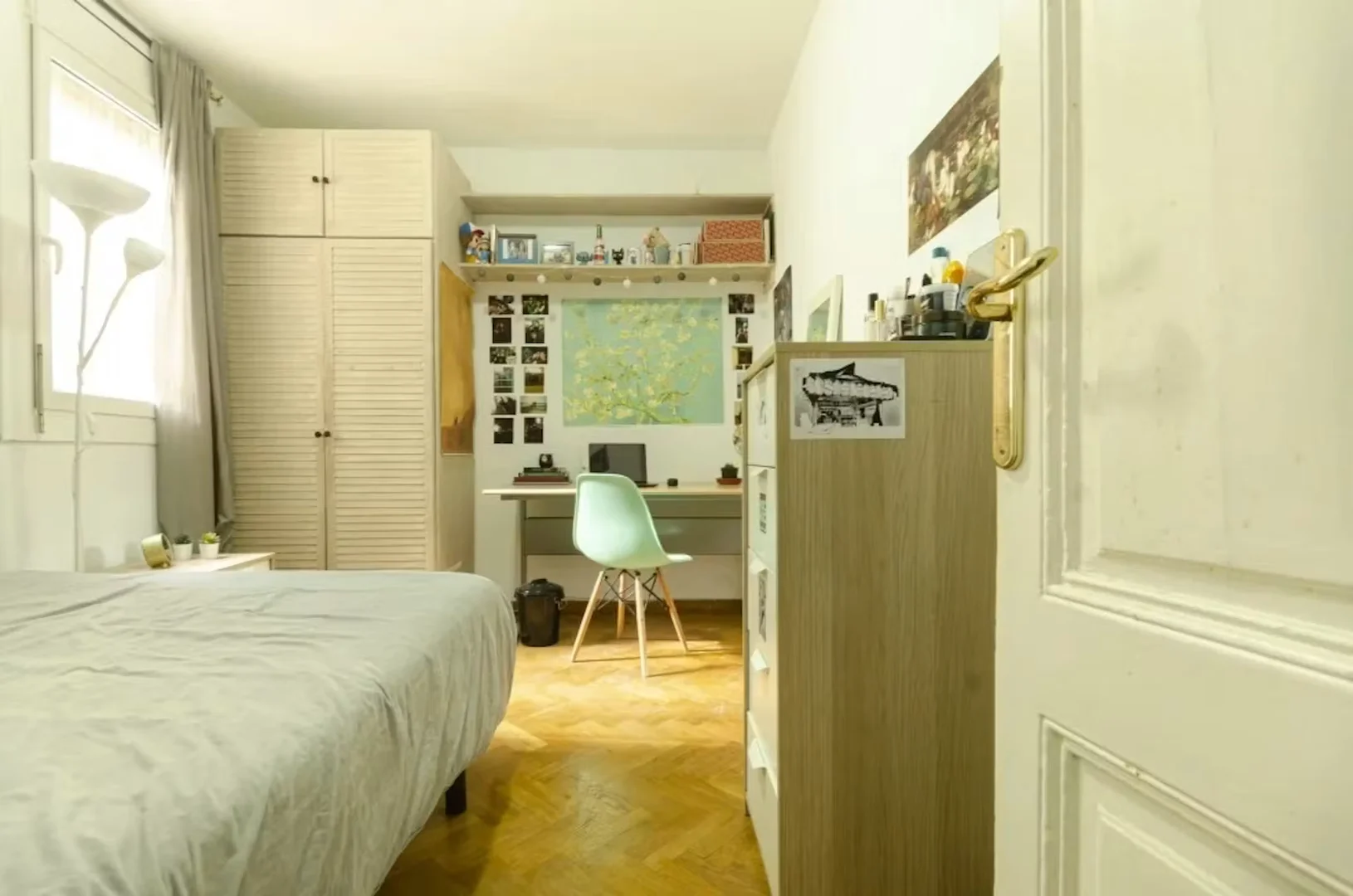 Student room in  with study area and shared facilities
