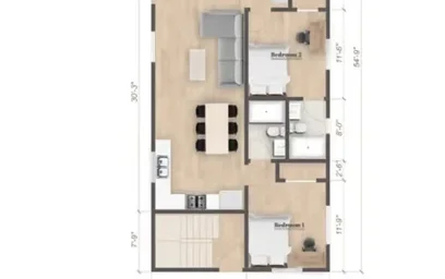Quarto para alugar com cama de casal em {area}