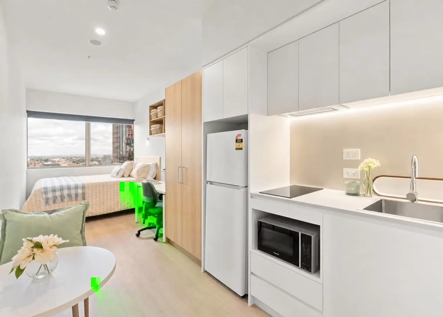 Compact studio apartment ideal for students in