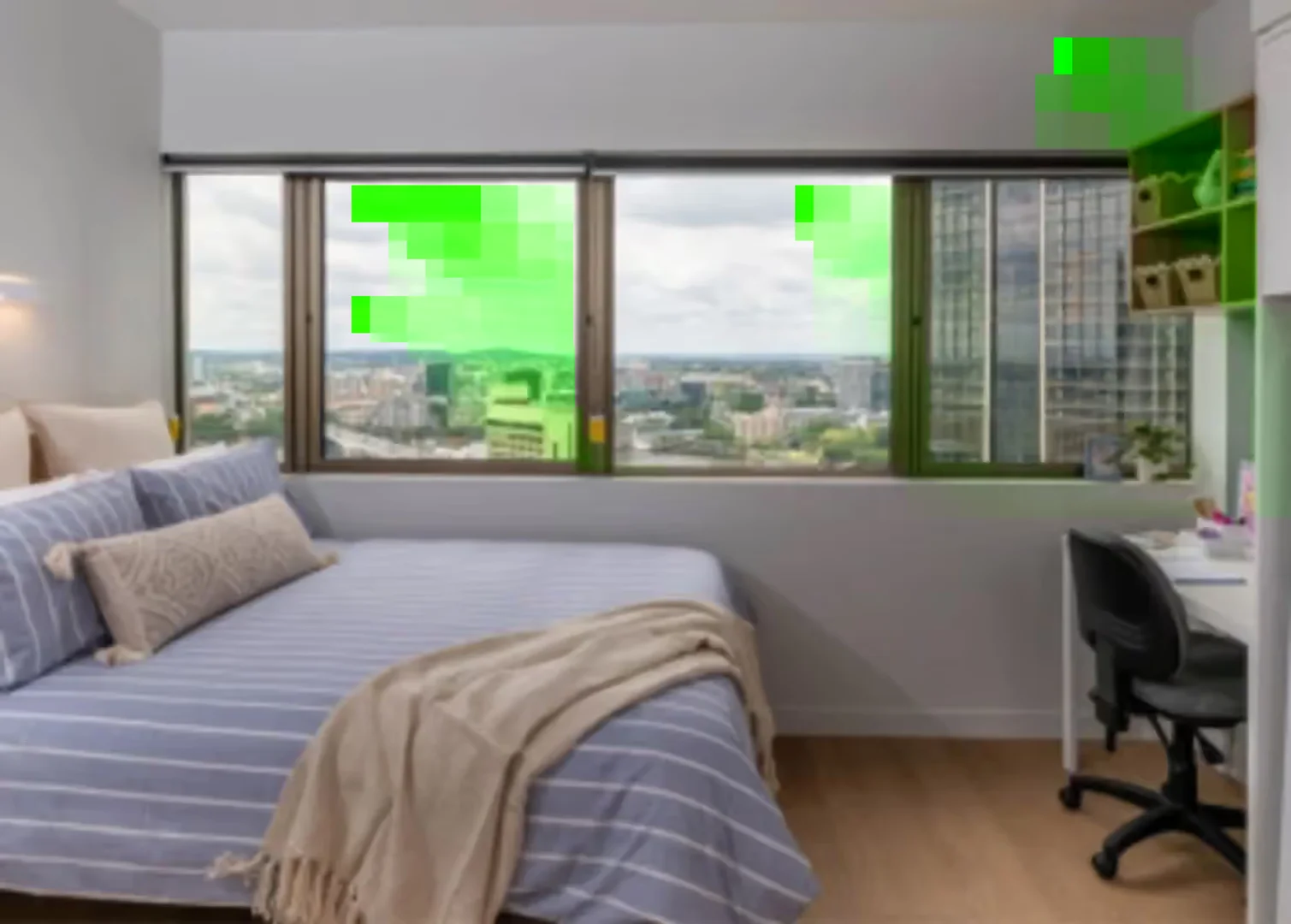 Affordable studio apartment with essential features in