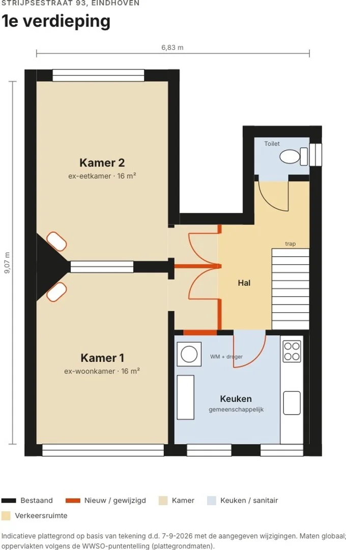 Habitación estudiantil luminosa y aireada con fácil acceso a la universidad en 