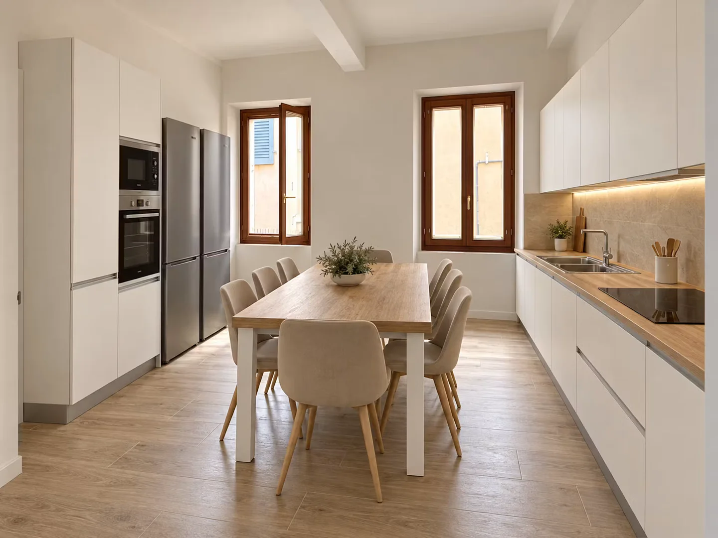Comfortable and spacious student room in