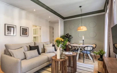 {area} de tamamen mobilyalı daire
