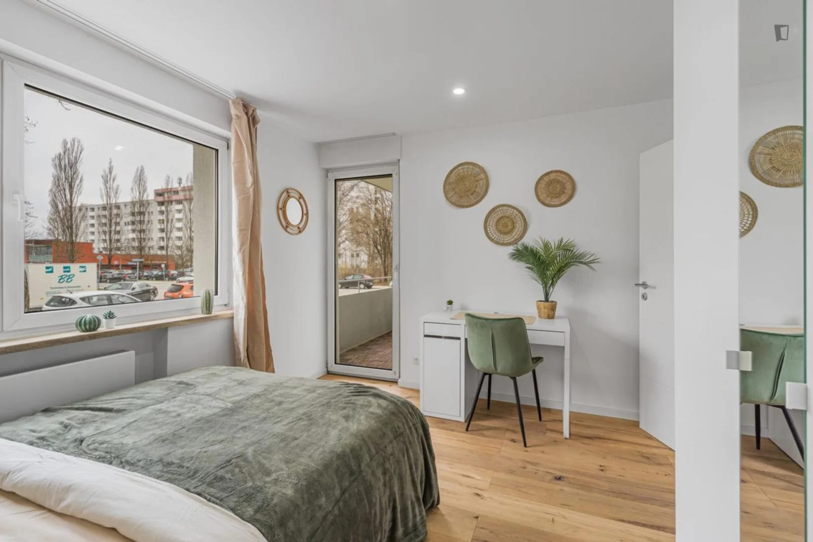Affordable room for students with ample lighting in
