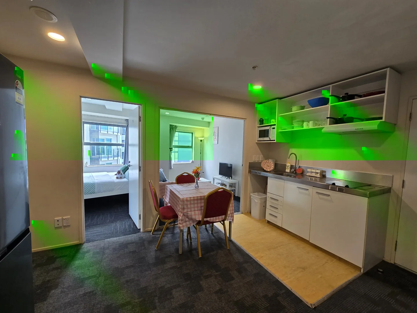 Comfortable and spacious student room in
