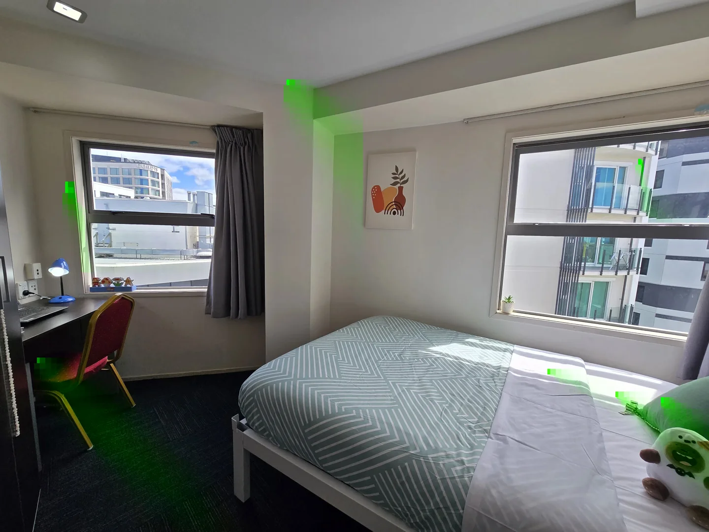 Affordable room for students with ample lighting in