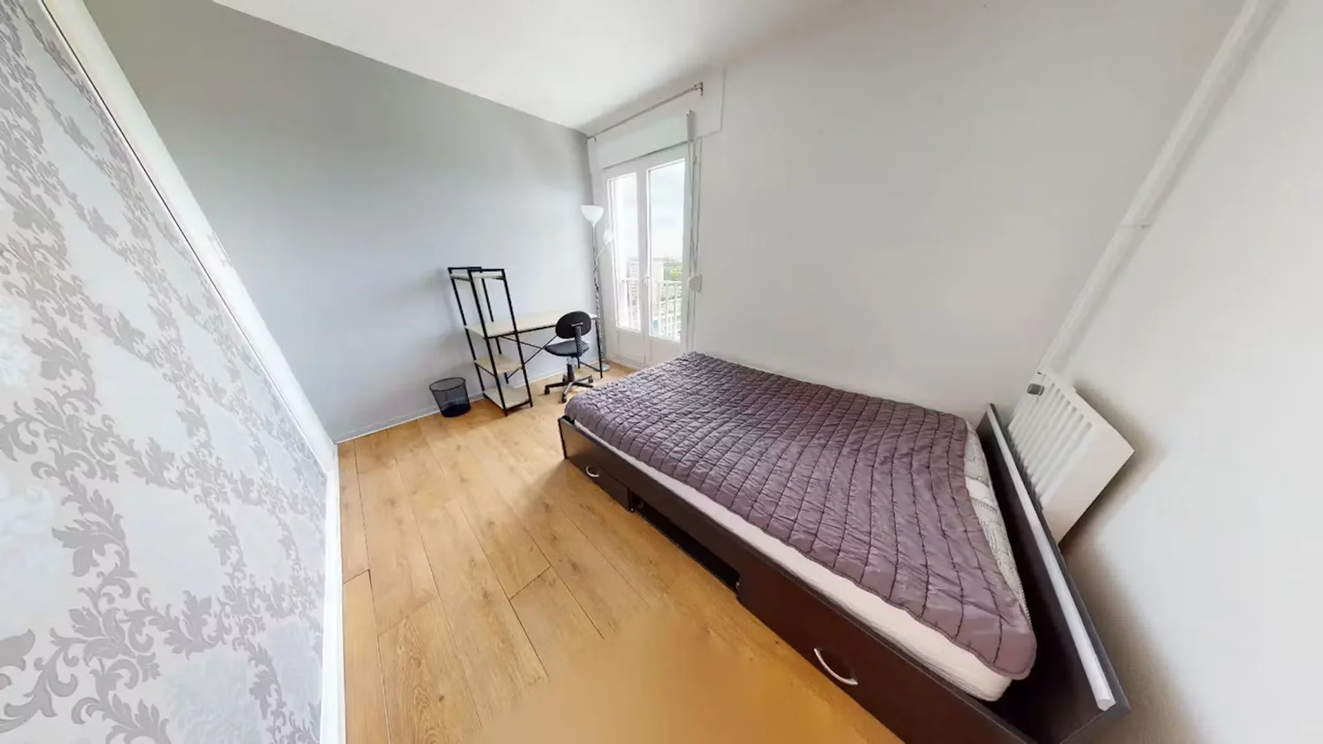 Chambre d'étudiant confortable et spacieuse dans 