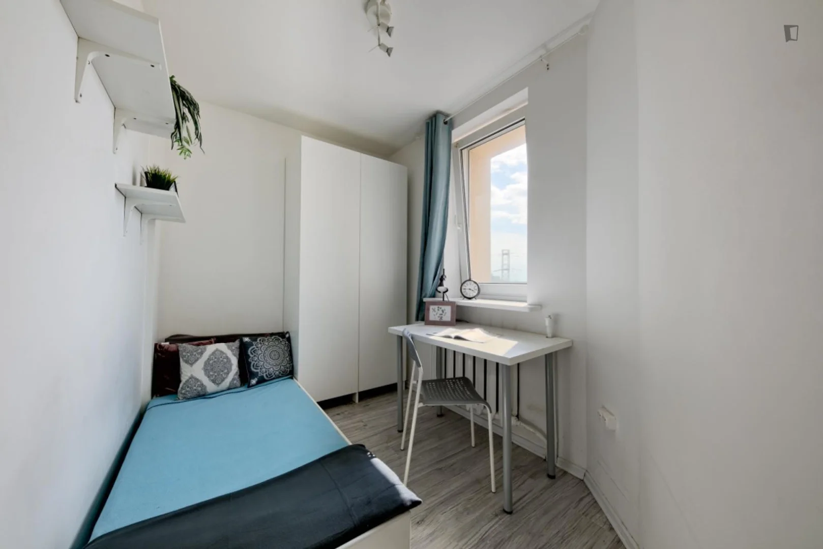 Student room in  with study area and shared facilities