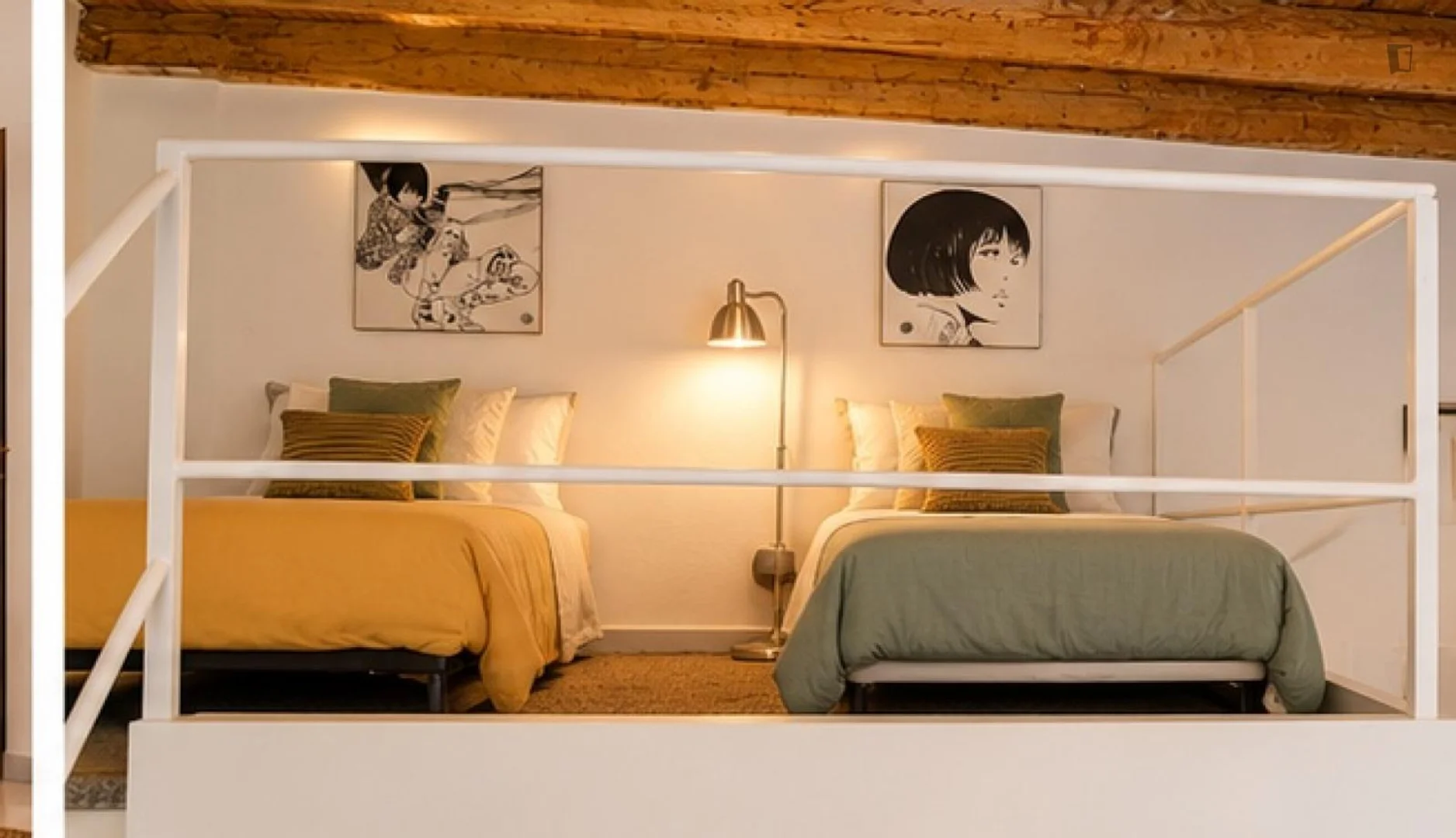 Habitación asequible para estudiantes con buena iluminación en 